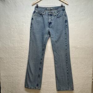 Y2K Vintage Acid Wash Tommy Hilfiger Bootcut Flare Blue Jeans Size 8 (28x31)